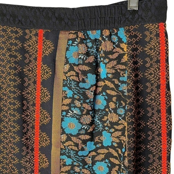 DOLAN Left Coast Anthropologie Pencil Skirt size XS Jacquard Straight Buttons - Picture 6 of 9